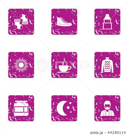 Midnight icons set, grunge style Midnight icons set, grunge style 44289114
