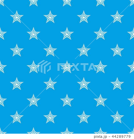 Spotted star pattern vector seamless blue Spotted star pattern vector seamless blue 44289779
