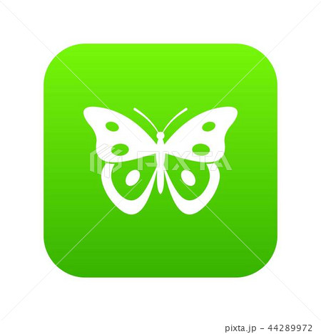 Butterfly pierid icon digital green 44289972