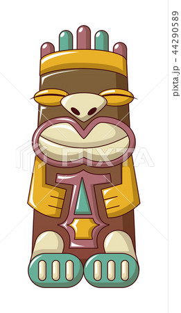 Tribal idol icon, cartoon style Tribal idol icon, cartoon style 44290589