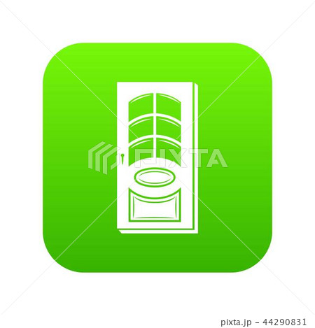 Enter door icon green vector 44290831