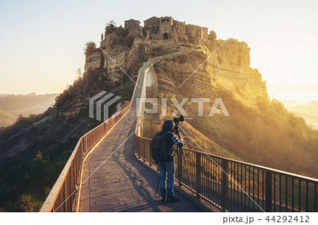 Civita di Bagnoregio, beautiful old town in Italy. Civita di Bagnoregio, beautiful old town in Italy. 44292412