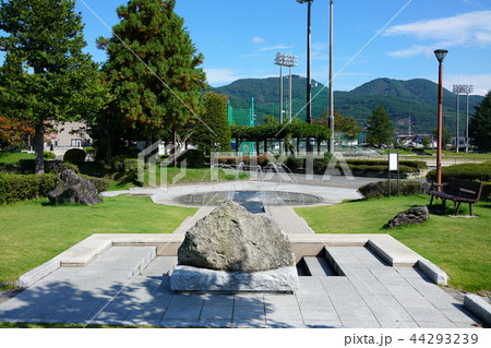 噴水　大町西公園　　大町市 44293239