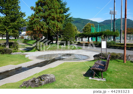 噴水　大町西公園　　大町市 44293323