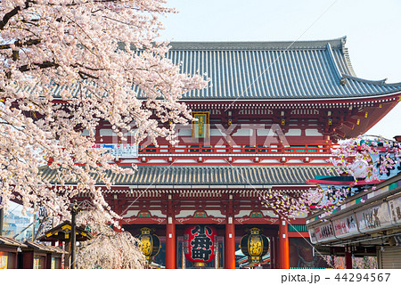 浅草寺 宝蔵門 春 （東京都台東区） ※2018年3月撮影 44294567
