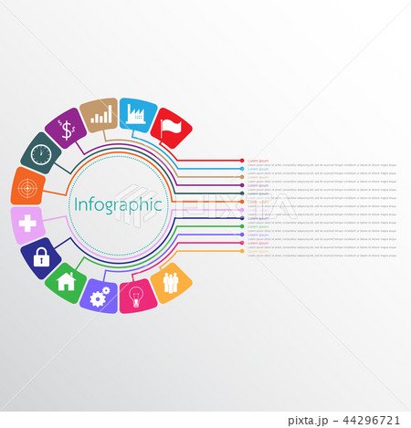 The infographic details for the report. 12 topic. 44296721