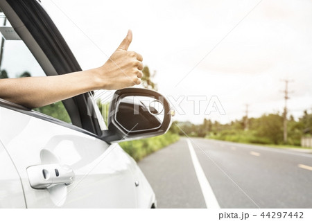 The symbol of a hand raised for help. 44297442