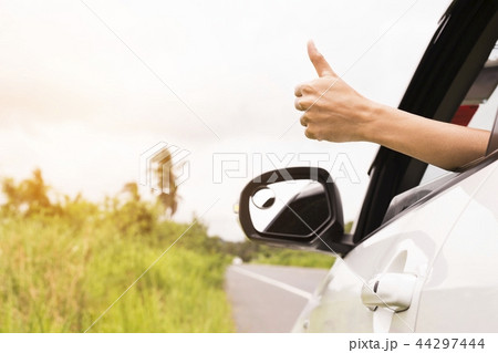 The symbol of a hand raised for help. 44297444