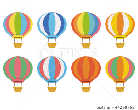 カラフルな気球のイラスト素材