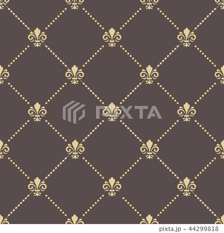 Seamless Pattern With Royal Lily Seamless Pattern With Royal Lily 44299818