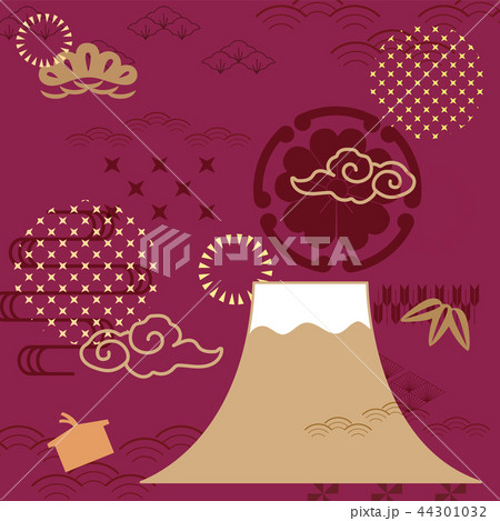 Japanese pattern background vector. Fuji mountain, Japanese pattern background vector. Fuji mountain, 44301032