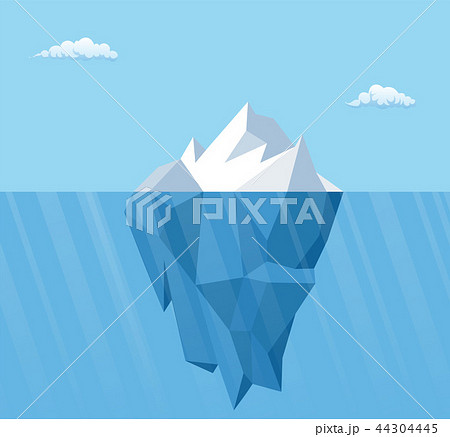 Big iceberg floating on water 44304445