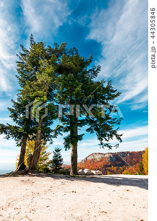 parking lot in Romania mountains parking lot in Romania mountains 44305846