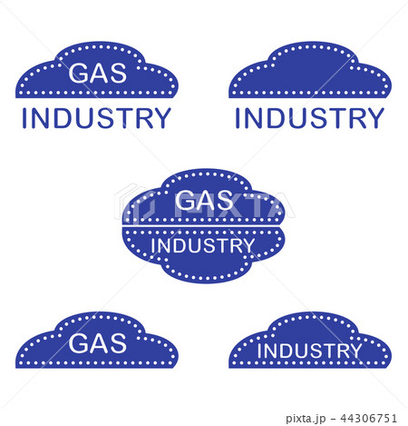 Label, stickers, logos of the gas industry 44306751