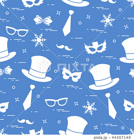 Seamless pattern of different carnival Seamless pattern of different carnival 44307149