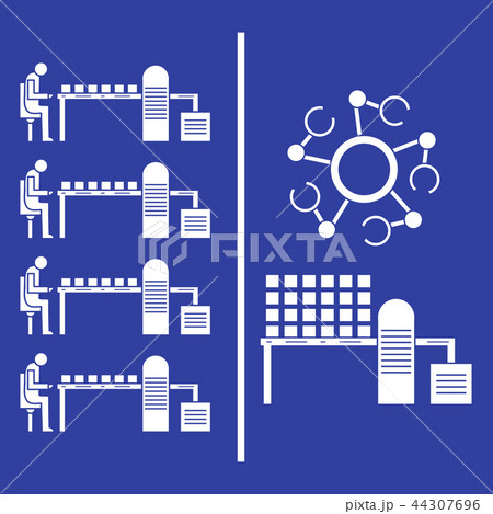 Smart automatic robotic production line Smart automatic robotic production line 44307696