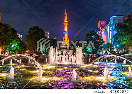 《北海道》《北海道》札幌大通公園・テレビ塔の夜景 44309676