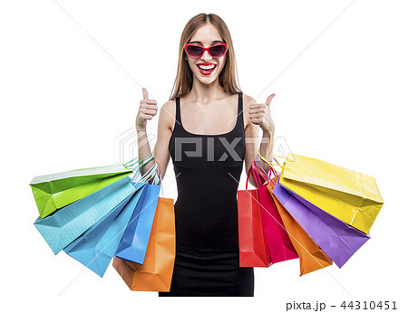 Happy Shopping Woman Happy Shopping Woman 44310451