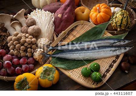 assorted japanese autumn food assorted japanese autumn food 44311607