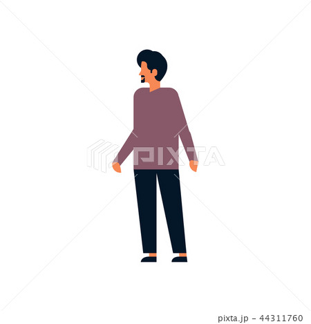 indian bearded man wearing national traditional clothes hindu male cartoon character full length 44311760