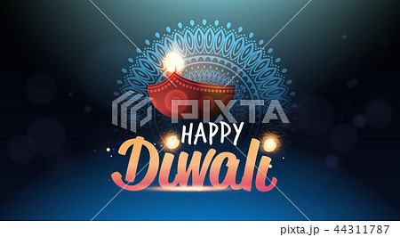 happy diwali traditional indian lights hindu festival celebration holiday concept flat greeting card happy diwali traditional indian lights hindu festival celebration holiday concept flat greeting card 44311787