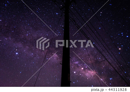 天の川 星空 くじゅう高原 天の川 星空 くじゅう高原 44311928