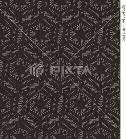 Seamless stars lined geometric pattern. 44314628