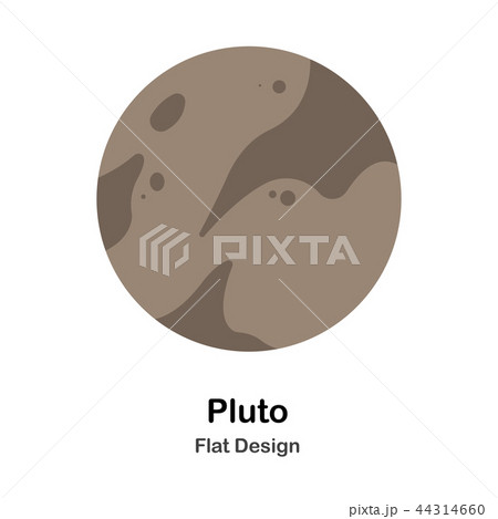 Pluto Flat Illustration Pluto Flat Illustration 44314660