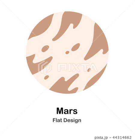 Mars Flat Illustration Mars Flat Illustration 44314662