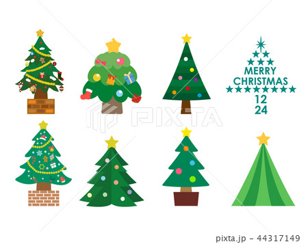 クリスマスツリーのバリエーションセット 44317149