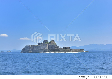 【長崎県】世界遺産・端島炭坑(軍艦島) 【長崎県】世界遺産・端島炭坑(軍艦島) 44317349