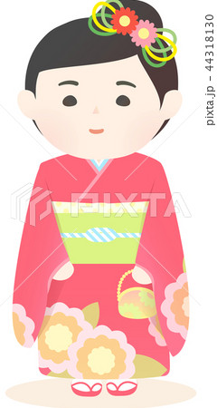 着物を着た女の子 44318130