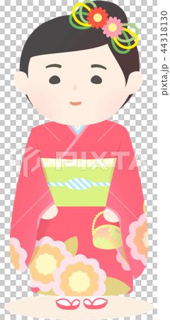着物を着た女の子 44318130