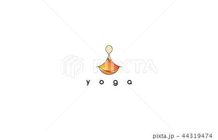 The logo shows an abstract image of a meditating monk. The logo shows an abstract image of a meditating monk. 44319474