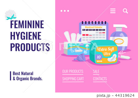 Feminine Hygiene Products Banner 44319624