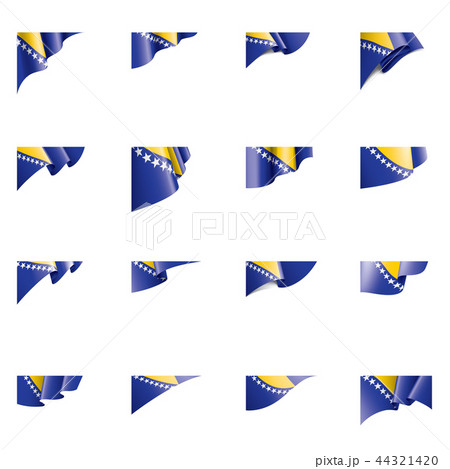 Bosnia and Herzegovina flag, vector illustration on a white background 44321420