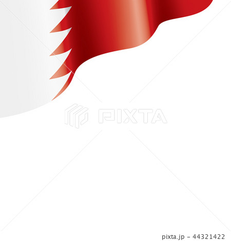 Bahrain flag, vector illustration on a white background 44321422
