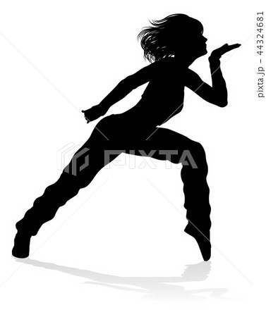 Street Dance Dancer Silhouette 44324681