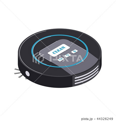 Robot vacuum cleaner. Isometric. Robot vacuum cleaner. Isometric. 44326249