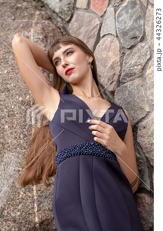 beautiful girl in dress 44326273