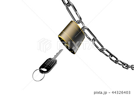 防犯イメージ（南京錠タイプ）透過素材 44326403