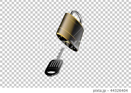 防犯イメージ（南京錠タイプ）透過素材 44326404