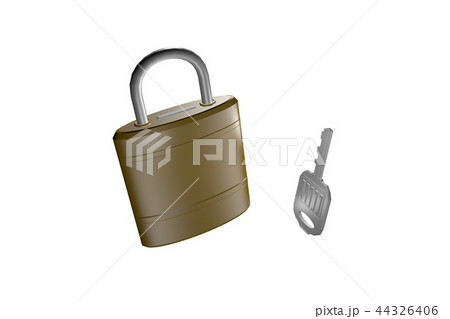 防犯イメージ（南京錠タイプ）透過素材 44326406
