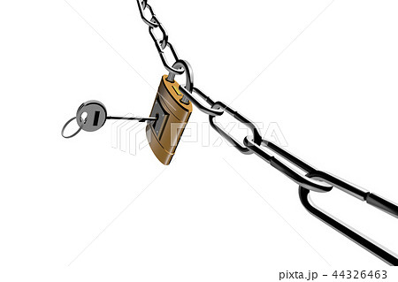 防犯イメージ（南京錠タイプ）透過素材 44326463