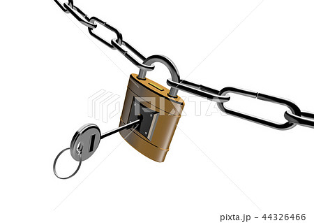 防犯イメージ（南京錠タイプ）透過素材 44326466