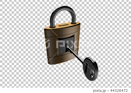 防犯イメージ（南京錠タイプ）透過素材 44326472