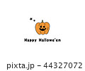 ハロウィンメッセージカード 44327072