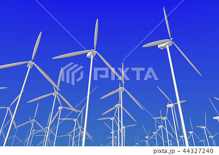 風力発電のイラスト 44327240
