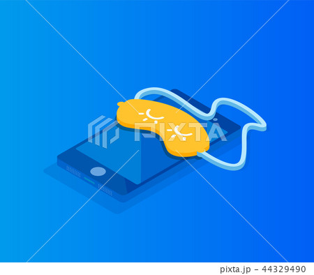 Modern illustration Sleeping phone Modern illustration Sleeping phone 44329490