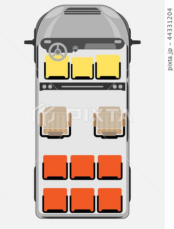 Seat Map of Passenger Big Van Car Seat Map of Passenger Big Van Car 44331204